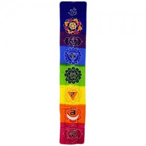 Chakra Banner Rainbow 183x35cm